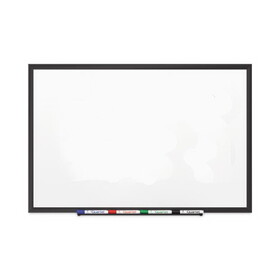 Quartet QRT2548B Classic Series Porcelain Magnetic Dry Erase Board, 96 x 48, White Surface, Black Aluminum Frame