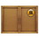 Quartet QRT364 Enclosed Bulletin Board, Natural Cork/fiberboard, 48 X 36, Oak Frame, Price/EA