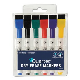 ACCO BRANDS QRT51659312 Low-Odor Rewritables Dry Erase Mini-Marker Set, Fine Point, Classic, 6/set