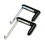Quartet QRT7502 Adjustable Cubicle Hangers, 1 1/2" - 3" Panels, Aluminum/black, 2/set, Price/ST
