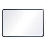 Quartet QRT7554 Contour Dry-Erase Board, Melamine, 48 X 36, White Surface, Black Frame