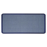 Quartet QRT7693BE Contour Fabric Bulletin Board, 36 X 24, Light Blue, Plastic Navy Blue Frame