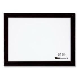 Quartet QRT79282 Home Decor Magnetic Dry Erase Board, 23 x 17, White Surface, Black Wood Frame