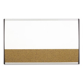 Quartet QRTARCCB3018 Magnetic Dry-Erase/cork Board, 18 X 30, White Surface, Silver Aluminum Frame