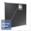 ACCO BRANDS QRTB364T Euro-Style Bulletin Board, High-Density Foam, 48 X 36, Black/aluminum Frame, Price/EA