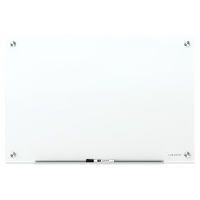 Quartet QRTG29648W Brilliance Glass Dry-Erase Boards, 96 x 48, White Surface