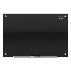 Quartet QRTG7248B Infinity Magnetic Glass Marker Board, 72 X 48, Black