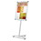 Quartet QRTLCF2418 Clip-Frame Pedestal Sign, Silver Aluminum Frame, 24 X 18, Price/EA