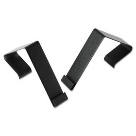 ACCO BRANDS QRTMCH10 Cubicle Partition Hangers, 1 1/2" - 2 1/2" Panels, Black, 2/set