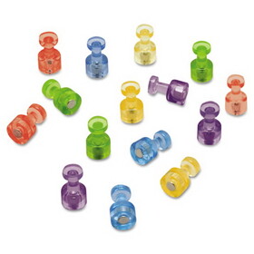 ACCO BRANDS QRTMPPC Magnetic "Push Pins", 0.75" Diameter, Assorted Colors, 20/Pack