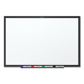 Quartet QRTS534B Classic Melamine Dry Erase Board, 48 X 36, White Surface, Black Frame