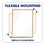 Quartet QRTS573 Classic Melamine Whiteboard, 36 X 24, Oak Finish Frame, Price/EA