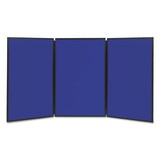 ACCO BRANDS QRTSB93513Q Show-It- Display System, 72 X 36, Blue/gray Surface, Black Frame
