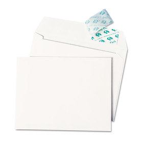 Quality Park QUA10740 Greeting Card/Invitation Envelope, A-2, Square Flap, Redi-Strip Adhesive Closure, 4.38 x 5.75, White, 100/Box