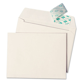 Quality Park QUA10742 Greeting Card/Invitation Envelope, A-4, Square Flap, Redi-Strip Adhesive Closure, 4.5 x 6.25, White, 50/Box