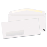 Quality Park QUA21316 Window Envelope, Contemporary, #10, White, Recycled, 500/box