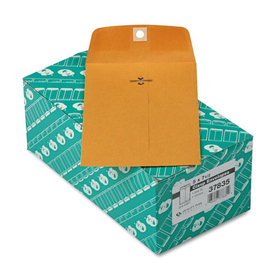 Quality Park QUA37835 Clasp Envelope, 5 X 7 1/2, 28lb, Brown Kraft, 100/box