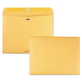 Quality Park QUA38090 Redi-File Clasp Envelope, #90, Cheese Blade Flap, Clasp/Gummed Closure, 9 x 12, Brown Kraft, 100/Box