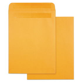 Quality Park QUA43563 High Bulk Self-Sealing Envelopes, #10 1/2, Cheese Blade Flap, Redi-Seal Adhesive Closure, 9 x 12, Brown Kraft, 100/Box