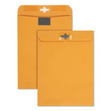 Quality Park QUA43568 Postage Saving Clearclasp Kraft Envelopes, 9 X 12, Brown Kraft, 100/box