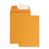 Quality Park QUA44162 Redi-Strip Catalog Envelope, #1, Cheese Blade Flap, Redi-Strip Adhesive Closure, 6 x 9, Brown Kraft, 100/Box