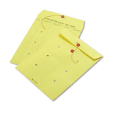 Quality Park QUA63576 Colored Paper String & Button Interoffice Envelope, 10 X 13, Yellow, 100/box