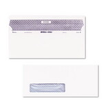 Quality Park QUA67418 Reveal-N-Seal Window Envelope, Contemporary, #10, White, 500/box