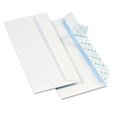 Quality Park QUA69122B Redi-Strip Security Tinted Envelope, Contemporary, #10, White, 1000/box