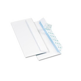 Quality Park QUA69122 Redi-Strip Security Tinted Envelope, Contemporary, #10, White, 500/box
