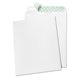 Quality Park QUA77390 Tech-No-Tear Catalog Envelope, Paper Exterior, #10 1/2, Cheese Blade Flap, Self-Adhesive Closure, 9 x 12, White, 100/Box