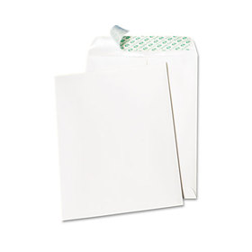Quality Park QUA77397 Tech-No-Tear Catalog Envelope, Paper Exterior, #13 1/2, Cheese Blade Flap, Self-Adhesive Closure, 10 x 13, White, 100/Box