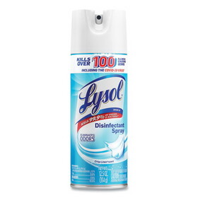 LYSOL Brand RAC74186 Disinfectant Spray, Crisp Linen Scent, 12.5 oz Aerosol Spray, 12/Carton