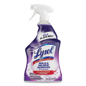 Lysol RAC78915EA Mold and Mildew Remover with Bleach, Ready to Use, 32 oz Spray Bottle
