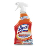 LYSOL Brand RAC79556EA Kitchen Pro Antibacterial Cleaner, Citrus Scent, 22 oz Spray Bottle