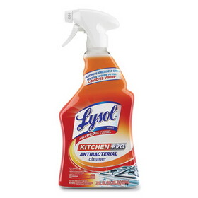 Lysol RAC79556EA Kitchen Pro Antibacterial Cleaner, Citrus Scent, 22 oz Spray Bottle