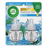 Air Wick RAC79717CT Scented Oil Refill, Fresh Waters, 0.67oz, 2/pack, 6 Pack/carton