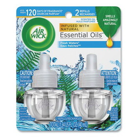 Air Wick RAC79717PK Scented Oil Refill, Fresh Waters, 0.67 oz, 2/Pack