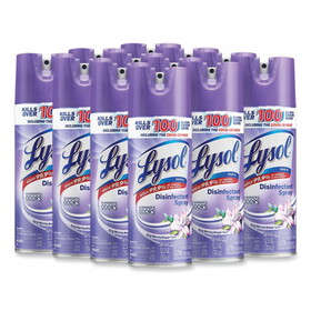 Lysol RAC80833 Disinfectant Spray, Early Morning Breeze, 12.5 oz Aerosol Spray, 12/Carton