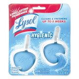 Lysol RAC83721 Hygienic Automatic Toilet Bowl Cleaner, Atlantic Fresh, 2/Pack
