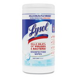 Lysol RAC89346CT Disinfecting Wipes, Crisp Linen Scent, 7 X 8, 80/canister, 6 Canister/carton