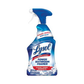 Lysol RAC90036CT Disinfectant Power Bathroom Foamer, Liquid, Unscented, 22 oz Trigger Spray Bottle, 6/Carton