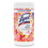 Lysol RAC97181EA Disinfecting Wipes, 1-Ply, 7 x 7.25, Mango and Hibiscus, White, 80 Wipes/Canister, Price/EA