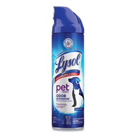 Lysol RAC99804CT Disinfectant Spray II Pet Odor Eliminator, Fresh, 15 oz Aerosol Spray, 12/Carton
