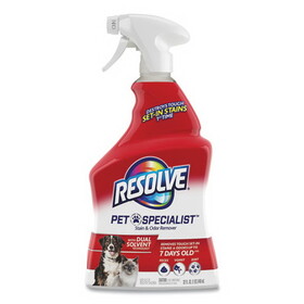 RESOLVE RAC99850CT Pet Specialist Stain and Odor Remover, Citrus, 32 oz Trigger Spray Bottle, 12/Carton