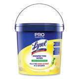 LYSOL Brand RAC99856CT Professional Disinfecting Wipe Bucket, 6 x 8, Lemon and Lime Blossom, 800 Wipes/Bucket, 2 Buckets/Carton