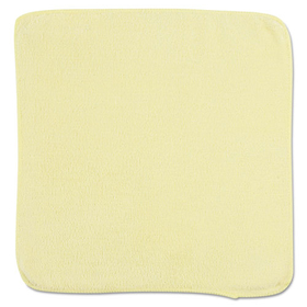 Rubbermaid RCP1820580 Microfiber Cleaning Cloths, 12 x 12, Yellow, 24/Pack