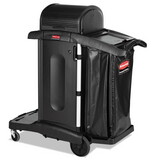 Rubbermaid 1861427 Executive High Security Janitorial Cleaning Cart, 23-1/10 x 39-3/5 x 27-1/2, Blk