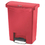 Rubbermaid 1883564 Slim Jim Resin Step-On Container, Front Step Style, 8 gal, Red, Price/EA