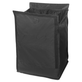 Rubbermaid RCP1902702 Quick Cart Liner for Rubbermaid Commercial Executive Cleaning Carts, Medium, 12.8" x 16" x 18.5", Black