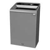 Rubbermaid 1961628 Configure Indoor Recycling Waste Receptacle, 33 gal, Gray, Landfill